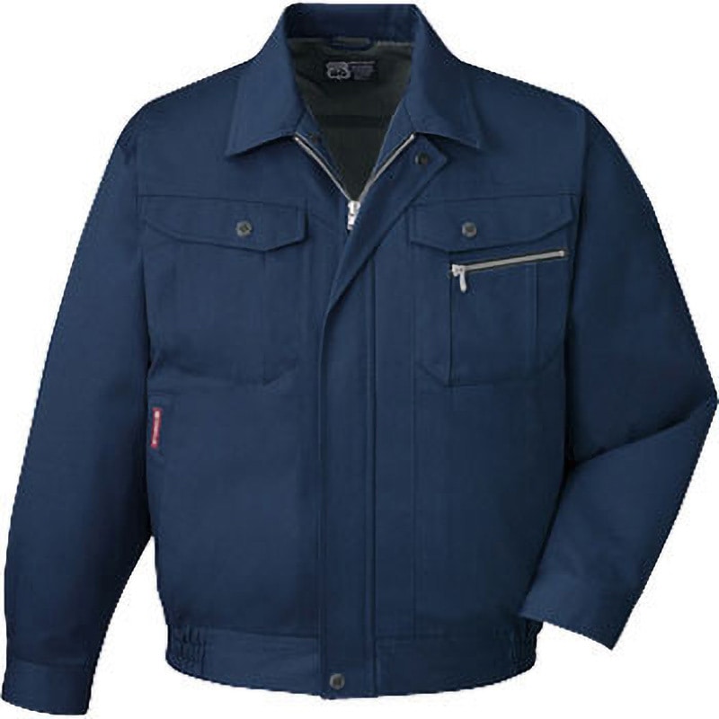 80100 80100 防汚・制電 エコ3バリュー 長袖ブルゾン(秋冬用) 自重堂 名入れ可 ネイビー色 SS着丈60cm