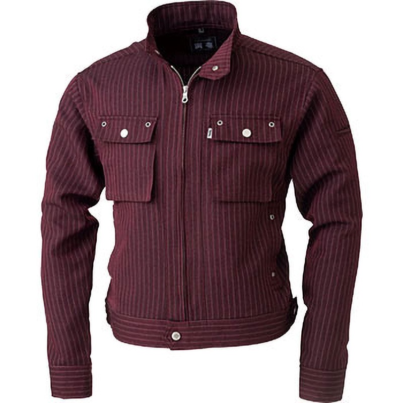 4309-554 ライダースジャケット4309-554 寅壱 エンジ色 5L