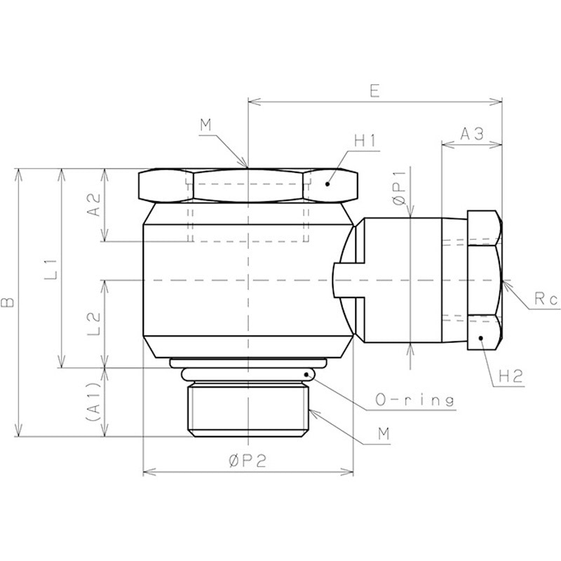 MHT1401 メインブロック ユニバーサルテーパー PISCO(ピスコ) 分配型