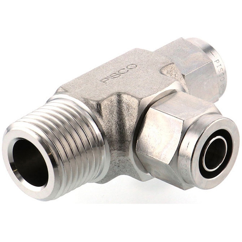 NSD1290-04 SUS316締付継手 ブランチティー PISCO(ピスコ) 1/2 チューブ外径12mm 1個 NSD1290-04