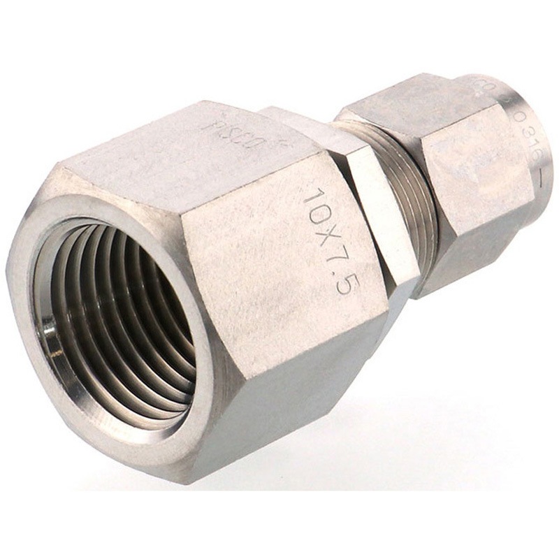 NSMF1075-04 SUS316締付継手 メス隔壁ストレート PISCO(ピスコ) 1/2