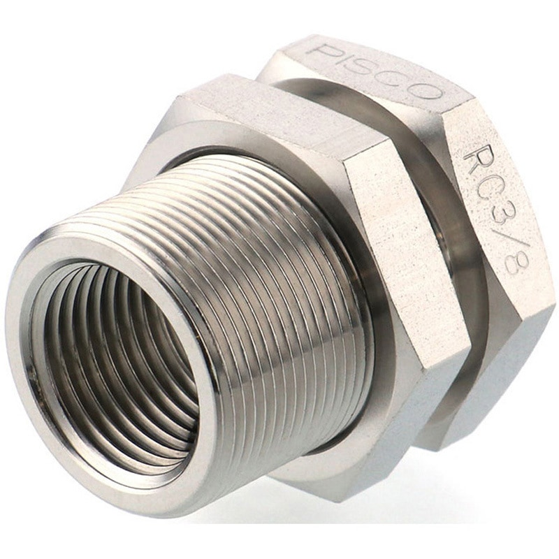 NSMFF03 SUS316締付継手 隔壁ソケット PISCO(ピスコ) 3/8 1個 NSMFF03