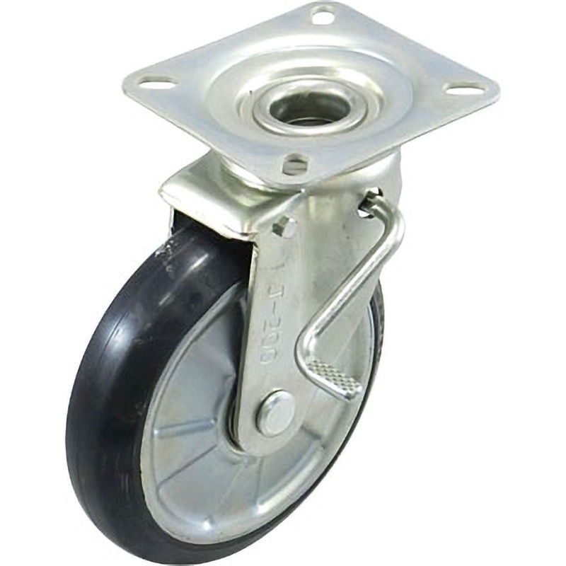 WJ-200RB-WS ゴールドキャスター WJ(ゴム車B入) Wストッパー付 東正