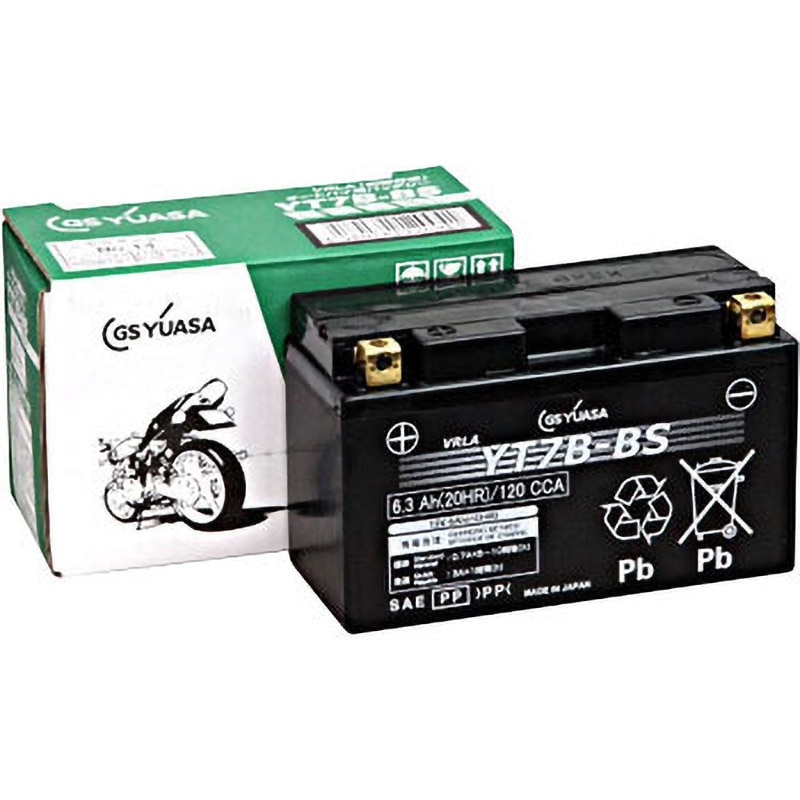 GS YUASA バイク バッテリー YT7B-BS 新品未使用 バイクバッテリー 台湾ユアサ YT7B-BS YTX7B-4互換 7BBS