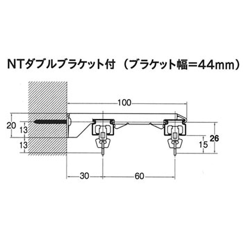TOSO】ニューデラック ダブルブラケット（ウォームホワイト）20個