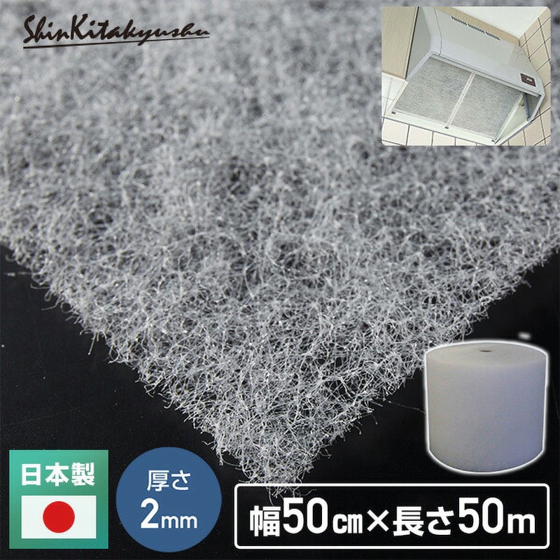 SW-4055*2 業務用エアコンフィルター 50mロールタイプ 厚さ2mm エコフ
