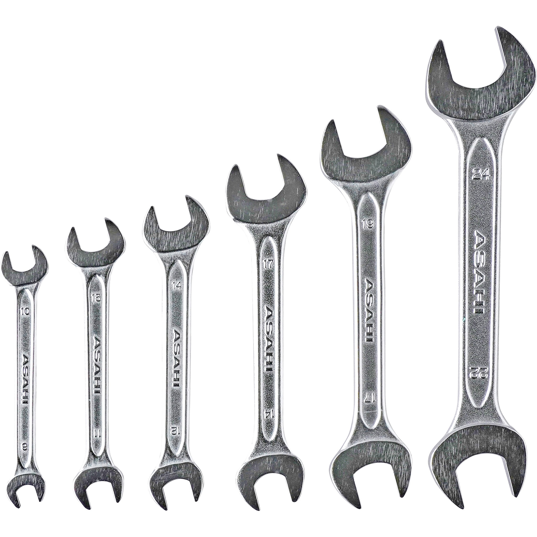 SMS621H 6丁組スパナセット 旭金属工業(旧:新日本ツール) S53C製