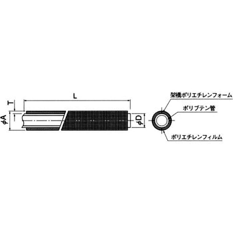 PL13JHPSC60 ポリブデンパイプ(5mm厚) BRIDGESTONE(ブリヂストン) 樹脂管 給湯用 呼び径13 長さ60m 1巻  PL13JHPSC60 - 【通販モノタロウ】