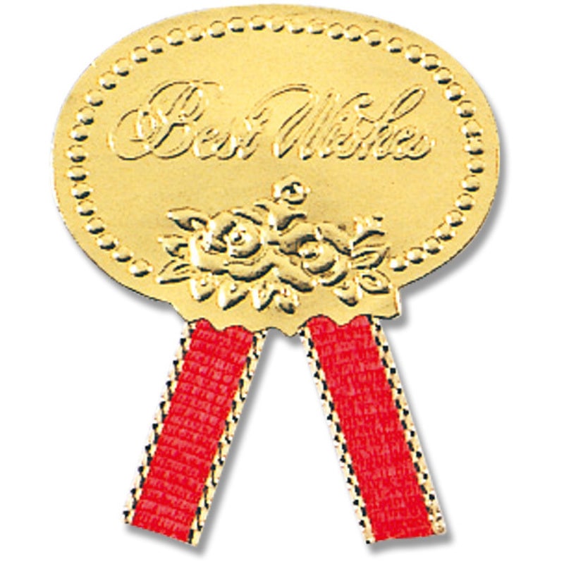 リボン付きシール HEIKO アカ色 1パック(56片) - 【通販モノタロウ】