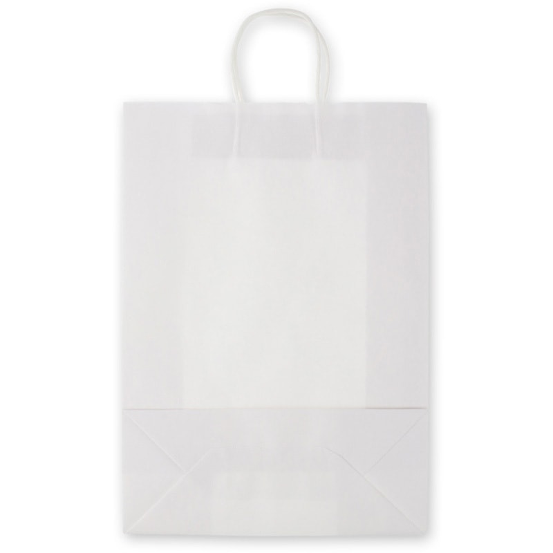 手提げ袋 小判抜き 大きい サイズ ホワイト 無地-XL (30枚) WL-XL : 手提げ袋 小判抜き 大きい サイズ ホワイト 無地-XL (30