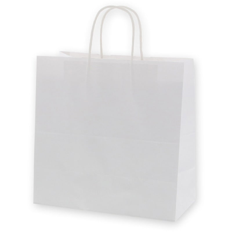 白無地 手提げ紙袋 HEIKO 白無地色 幅300mmマチ150mm高さ300mm 1パック