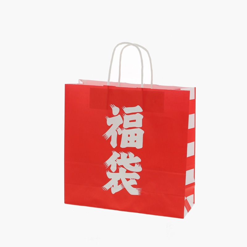 福袋 手提げ紙袋 HEIKO (柄)福袋色 幅320mmマチ115mm高さ310mm 1箱(50枚×4パック)