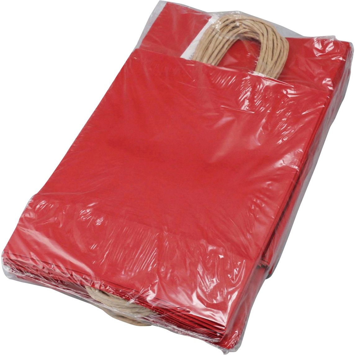 赤 カラー手提げ紙袋 HEIKO 赤色 幅270mmマチ80mm高さ340mm 1パック(50