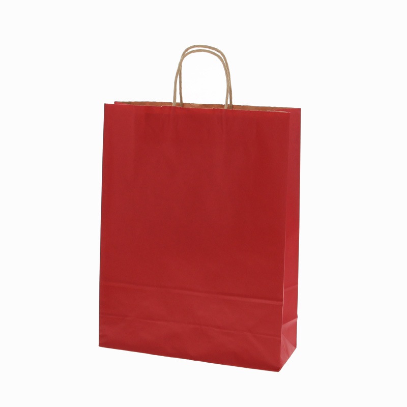 赤 カラー手提げ紙袋 HEIKO 赤色 幅320mmマチ115mm高さ410mm 1箱(50枚×4パック) 8,626円