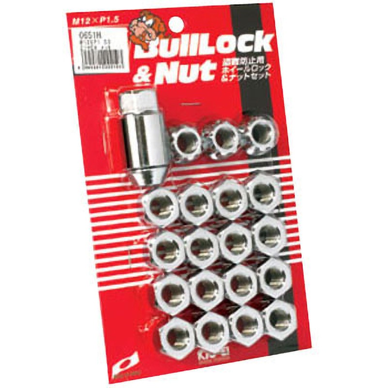 Bull Lock&Nut(盗難防止用ホイールロック&ナットセット)貫通ナット