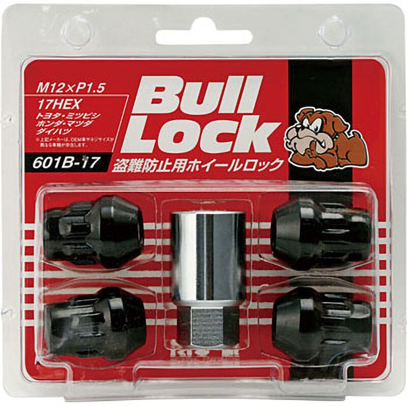 601B-17 BullLock(盗難防止ホイールロック)袋ナットタイプ
