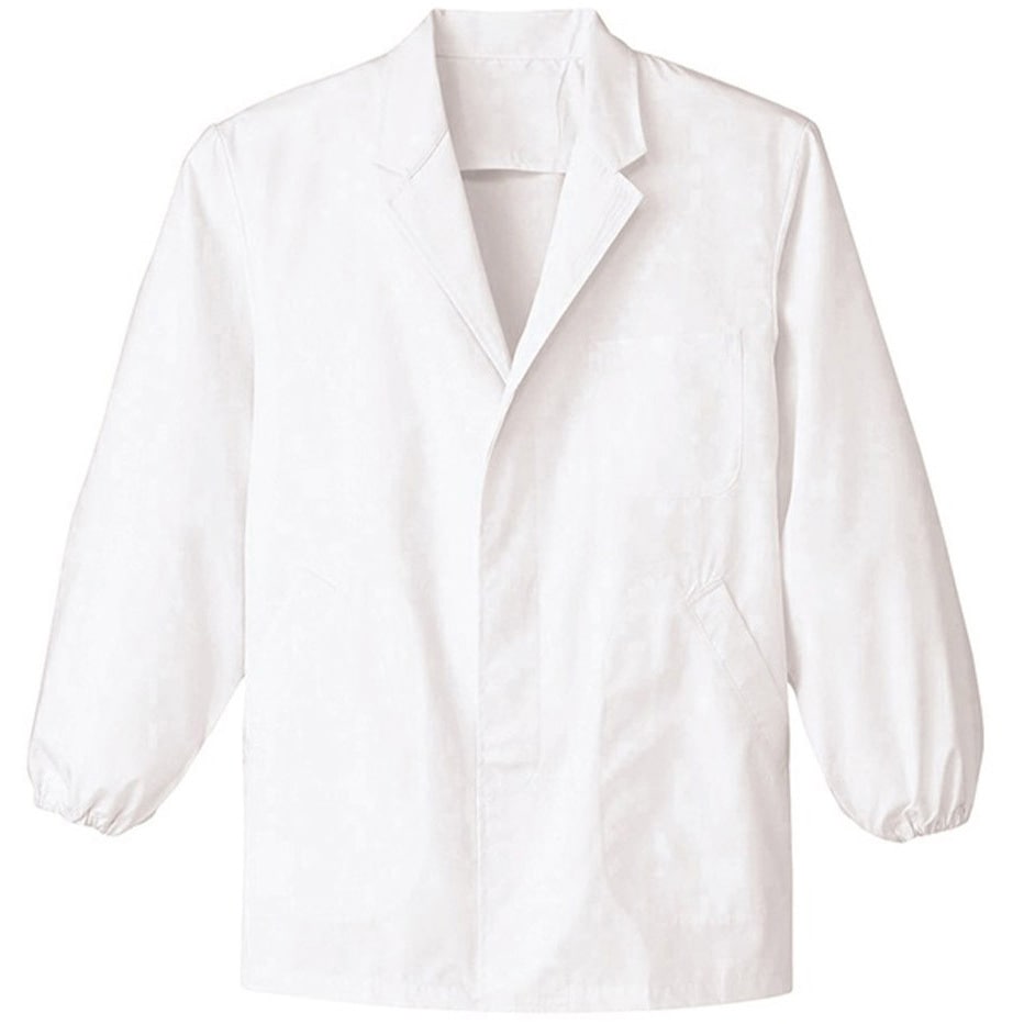 FA310 調理衣 メンズ 長袖 衿付き 白衣 厨房 飲食店 ユニフォーム