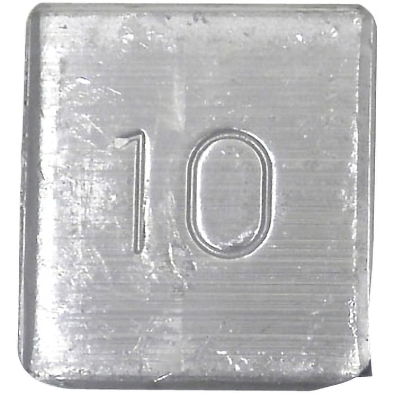 X 10g 単独貼付けウエイト ヤマテ金属 10g刻みタイプ 1箱(50個) 【通販 