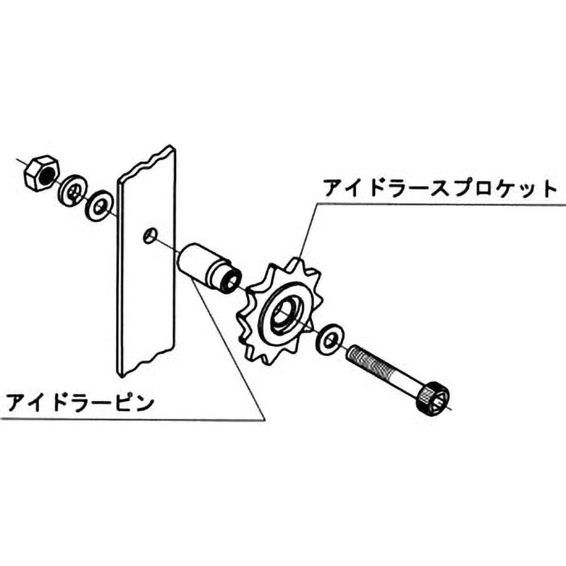 ID40C13D10 アイドラースプロケット KANA(片山チエン) C形 機械構造用