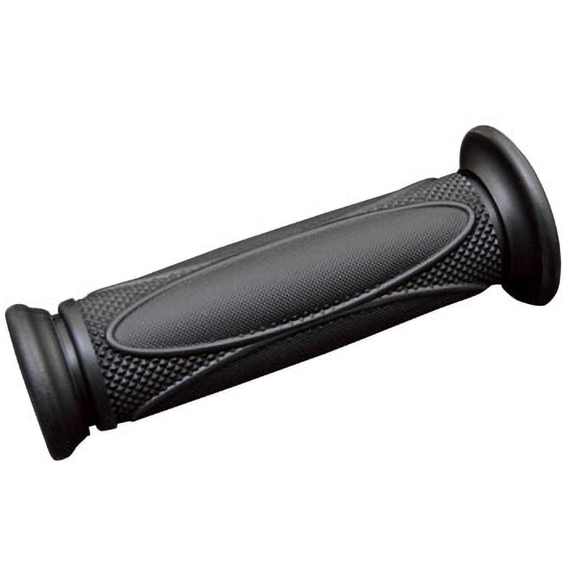 ブラックグリップラバー ALCANhands バイク用ハンドルグリップ 【通販