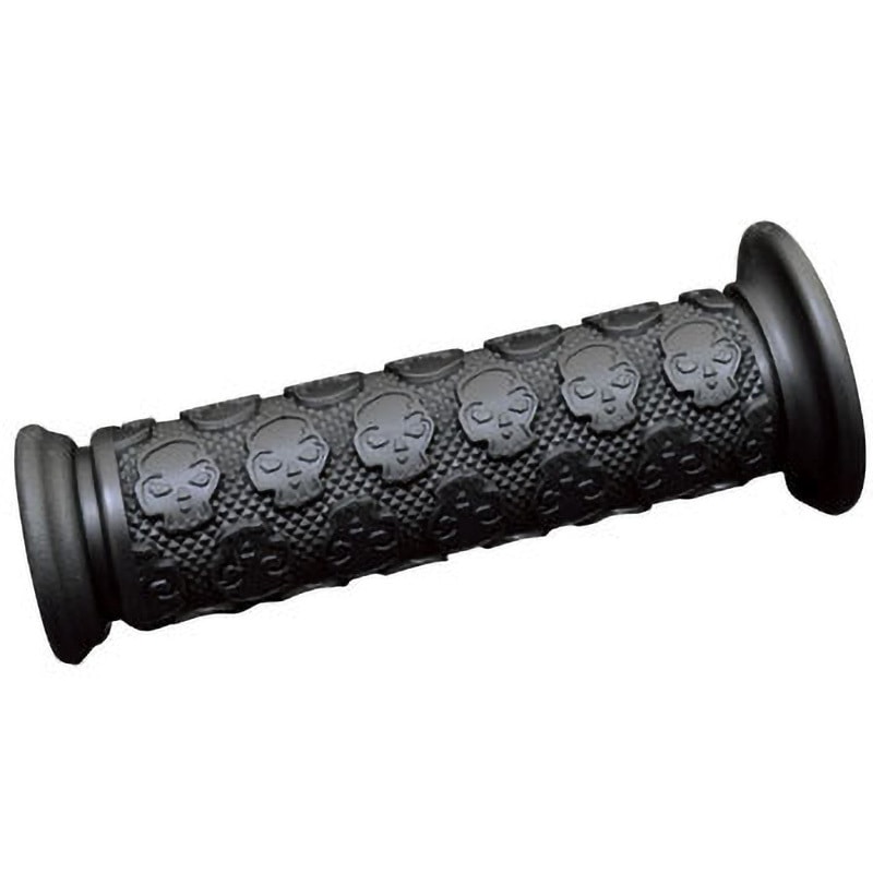 お*ら様 ARLEN NESS ハンドルグリップ ブラック/シルバー アレンネス ディープカット・グリップ ブラック ケーブル車用 07-132