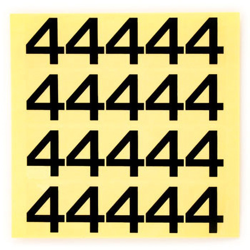 M4S-4 4 積載ステッカー数字シート Modes 文字内容4 M4S-4 4 【通販