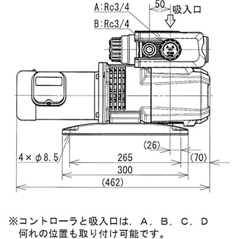 標準型ドライポンプ 電源AC ベーン形 KRF15A-V-01A