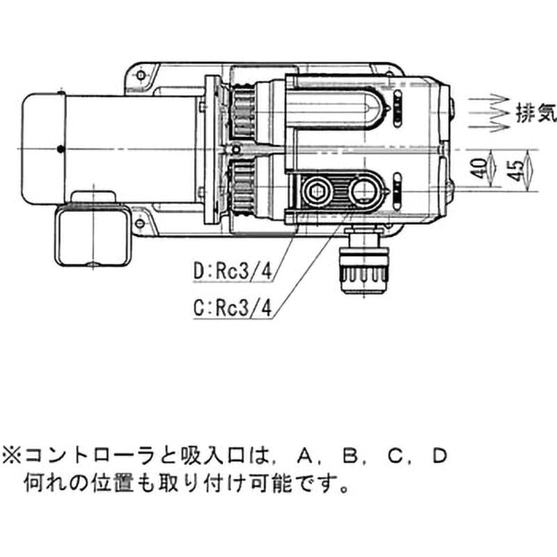 標準型ドライポンプ 電源AC ベーン形 KRF15A-V-01A