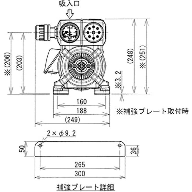 標準型ドライポンプ 電源AC ベーン形 KRF15A-V-01A