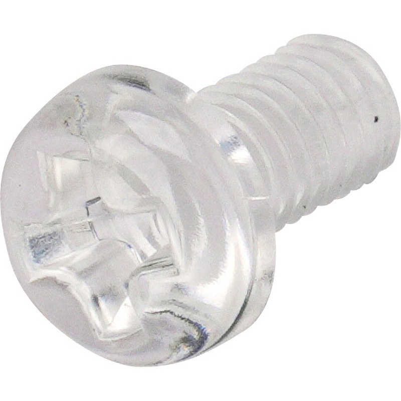 ポリカーボ (+)ナベ小ねじ M4x20 PC（ポリカーボネート） （+）ナベ小ネジ | 日本ケミカル