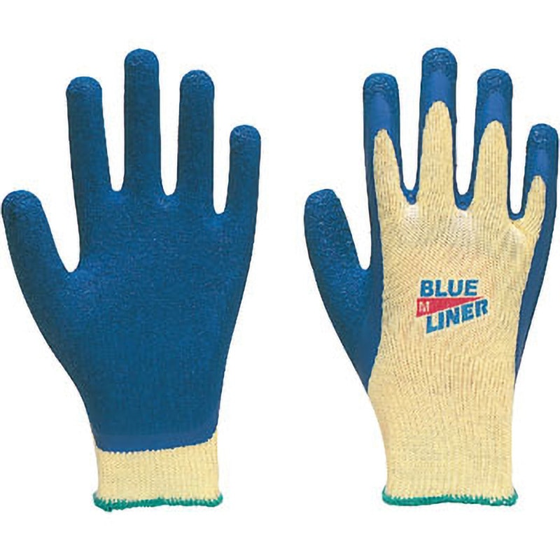 No.300 天然ゴム背抜き手袋 ブルーライナー トワロン(TOWA/東和