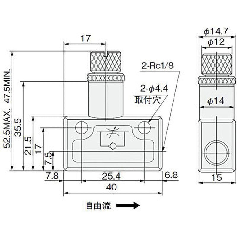 KSC11 スピードコントローラKSCシリーズ 1個 コガネイ 【通販サイト