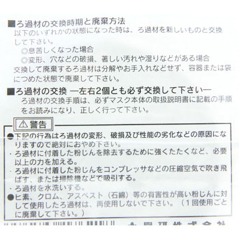 LAS-1 フィルター LAS-1 1組(2個) 興研 【通販モノタロウ】