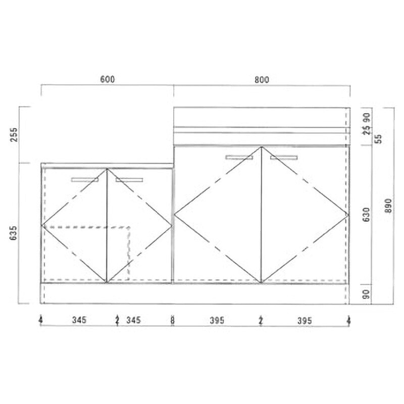 N55-140GR 公団型流し台(C型・N型) ニッサンハロー 間口1400mm - 【通販モノタロウ】