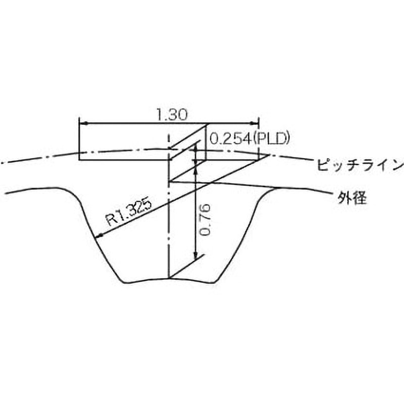P60S2M1000 スーパートルクタイミングプーリ S2M形(棒状・アルミタイプ) 1個 三ツ星ベルト 【通販モノタロウ】 5,725円