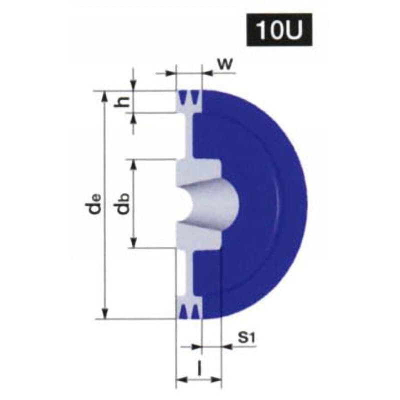 SPA-250-2 イソメックSPプーリー SPA-2 1個 NBK(鍋屋バイテック会社) 【通販モノタロウ】
