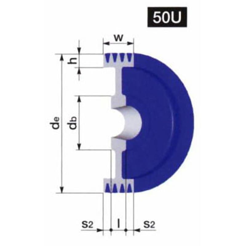 SPB-265-4 イソメックSPプーリー SPB-4 1個 NBK(鍋屋バイテック会社) 【通販モノタロウ】