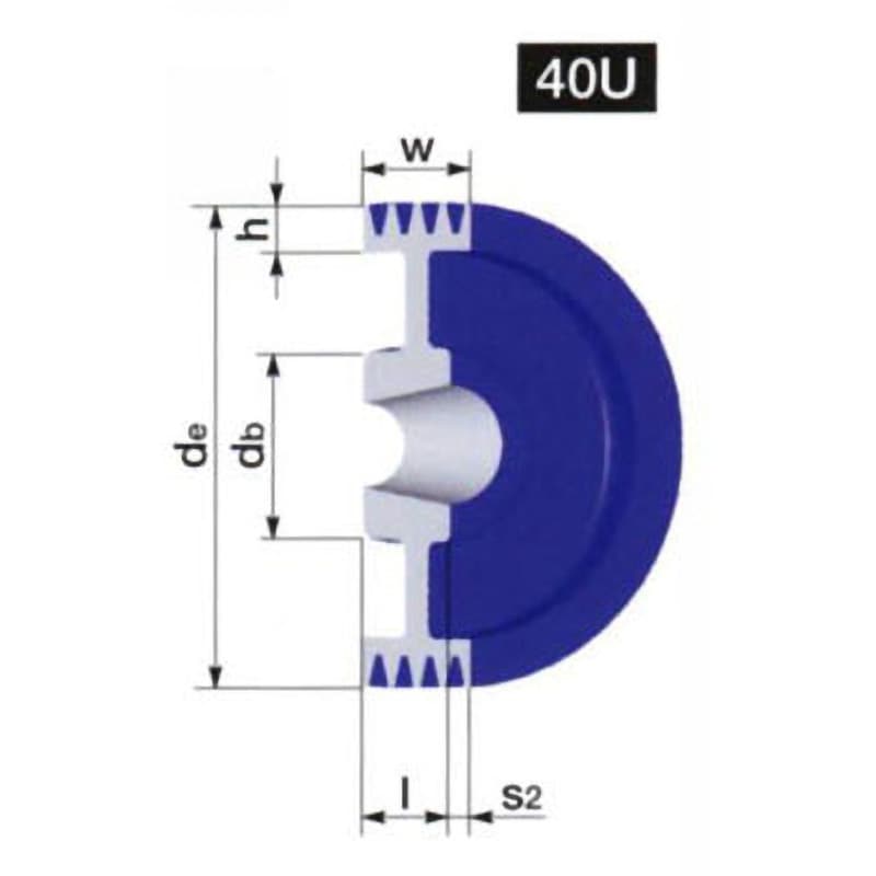 SP8V-450-4 SPプーリー SP8V NBK(鍋屋バイテック会社) 溝数4