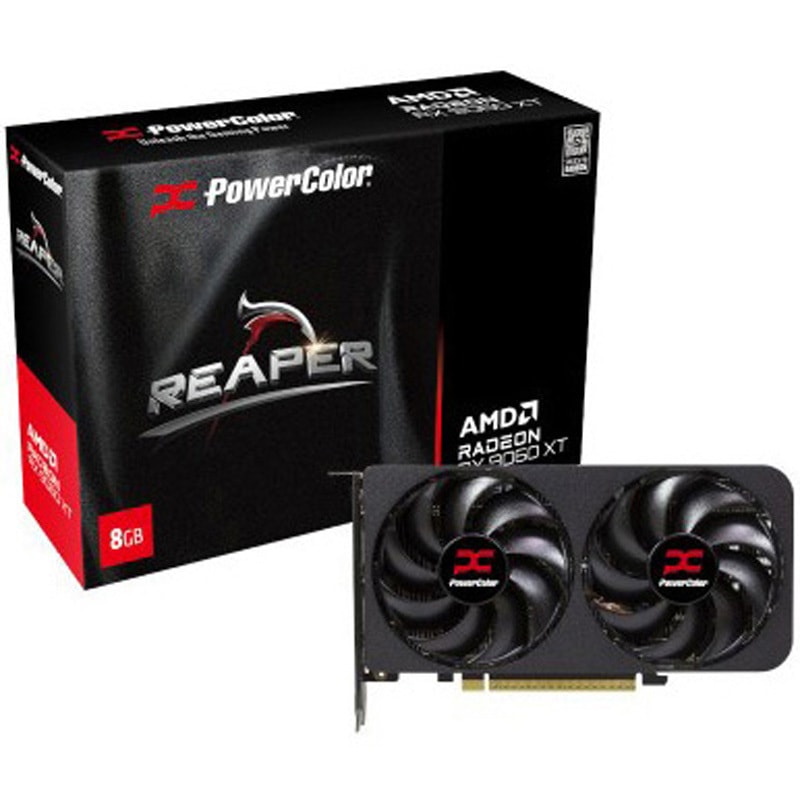 グラフィックボード・グラボ・ビデオカード PowerColor Radeon RX 9060 XT 8GB RX9060XT 8G-A PowerColor Radeon RX 9060 XT グラフィックボード 1個