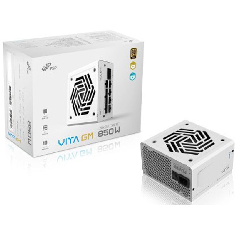 FSP VITA GM 850W 80PLUS ATX3.1 電源ユニット VITA-850GM WT FSP 80PLUS GOLD認証 ATX3.1 電源ユニット 1個 FSP