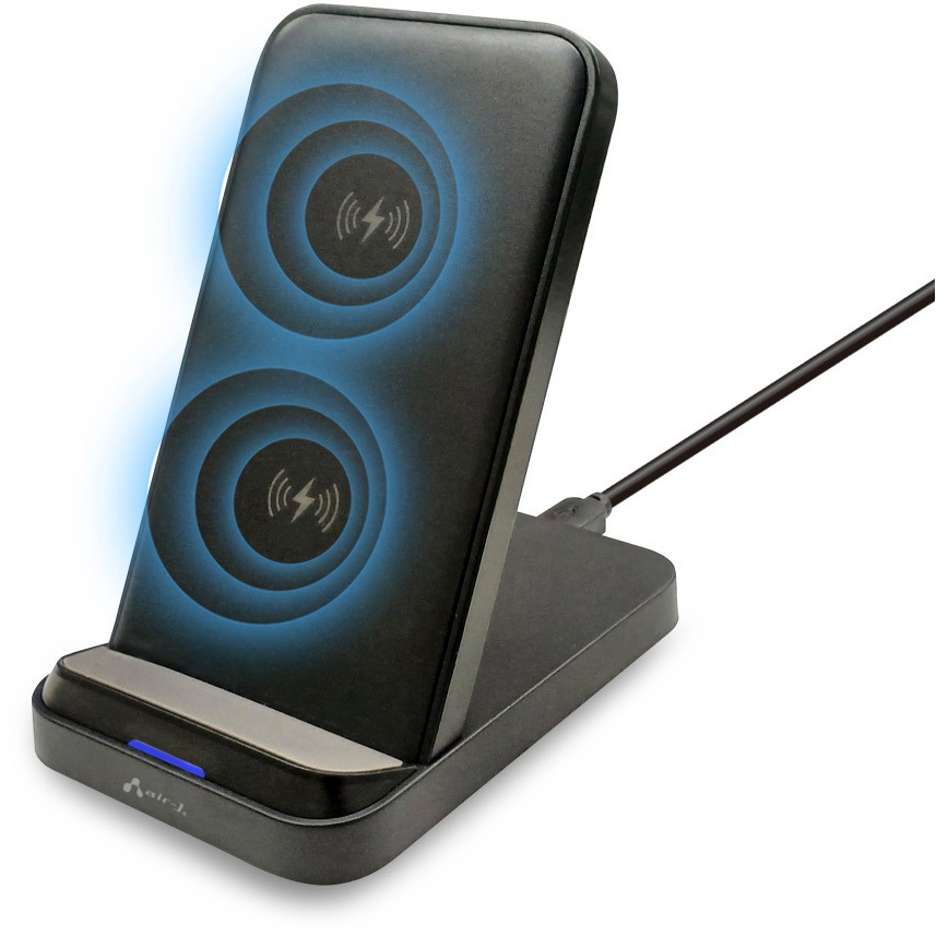 AWJ-PD12 BK スタンド型ワイヤレス充電器 エアージェイ ブラック色 AWJ