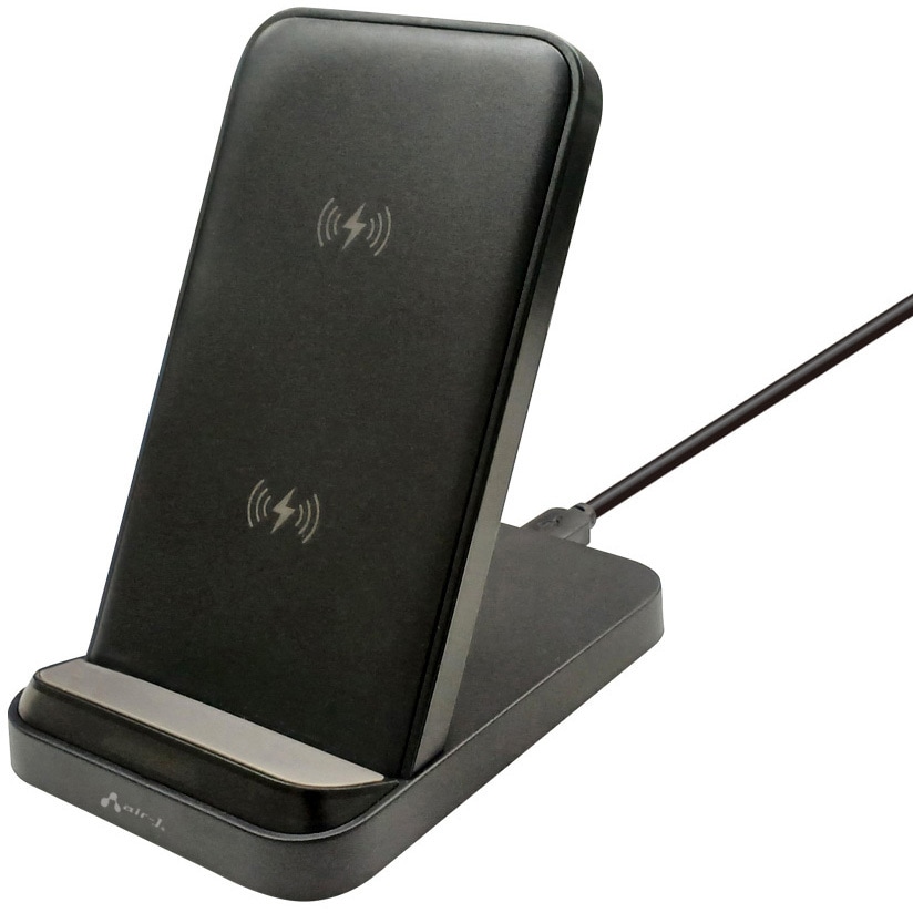 AWJ-PD12 BK スタンド型ワイヤレス充電器 エアージェイ ブラック色 AWJ