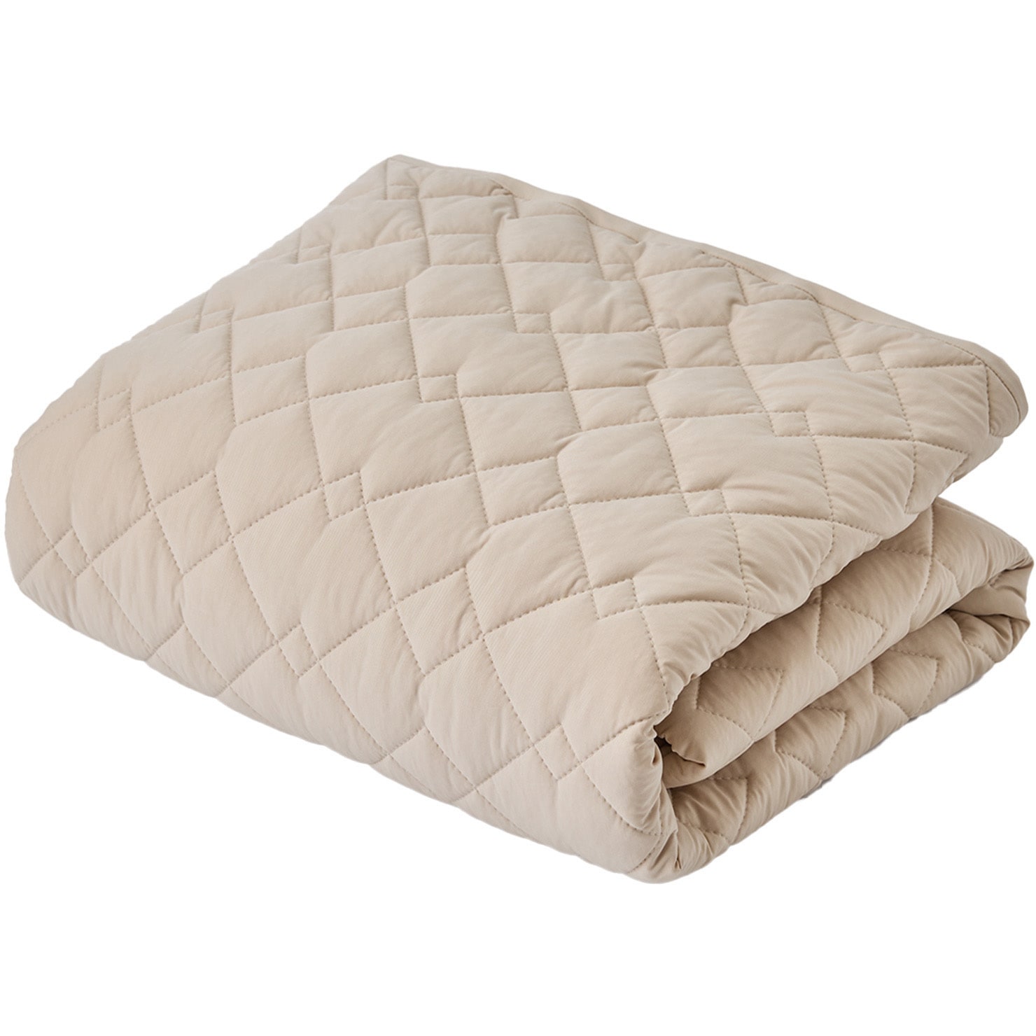 YQB-D(GG) ボックスシーツ 敷きパッド 一体型 接触冷感 Q-MAX0.55 YAMAZEN(山善) グレージュ色