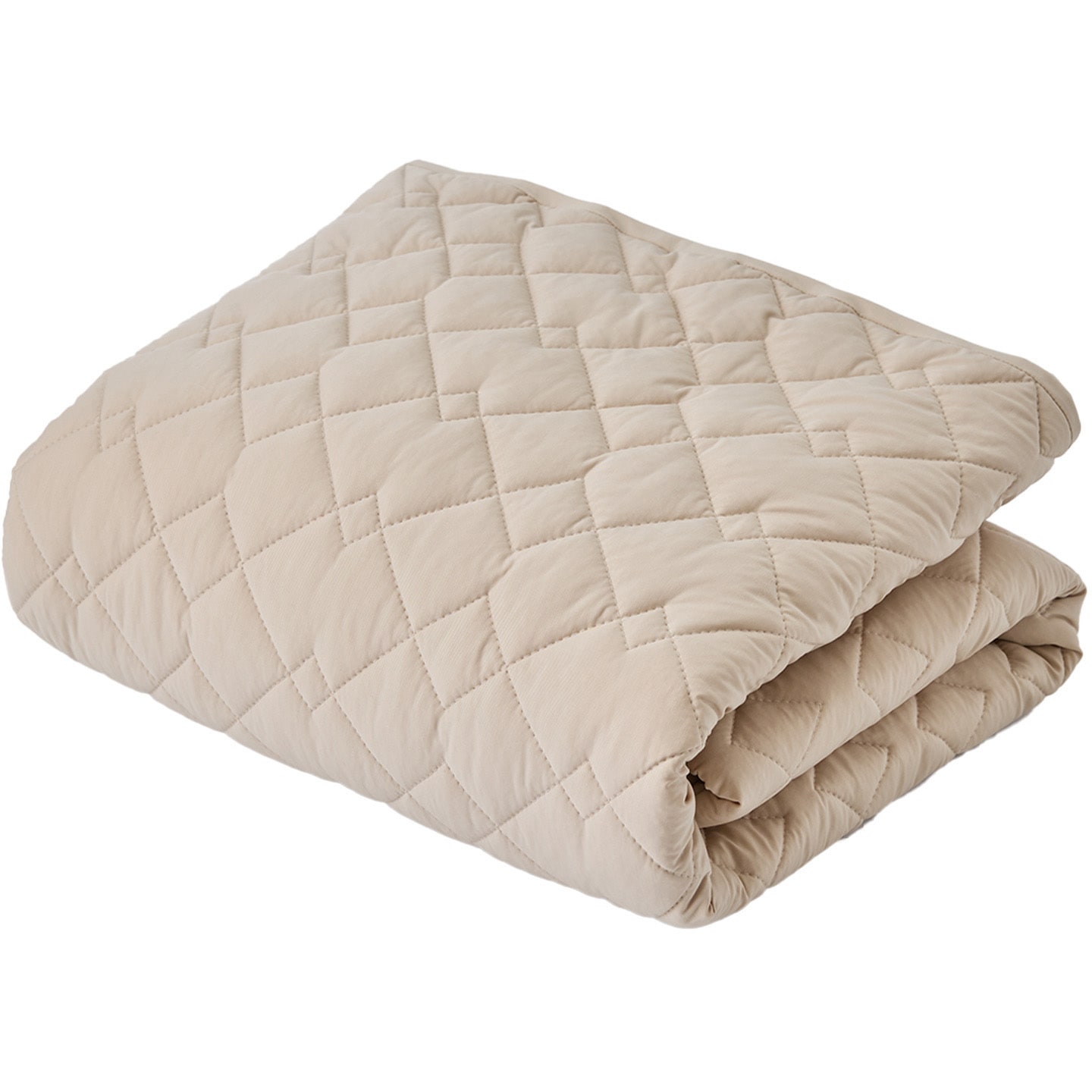 YQB-Q(GG) ボックスシーツ 敷きパッド 一体型 接触冷感 Q-MAX0.55 YAMAZEN(山善) グレージュ色