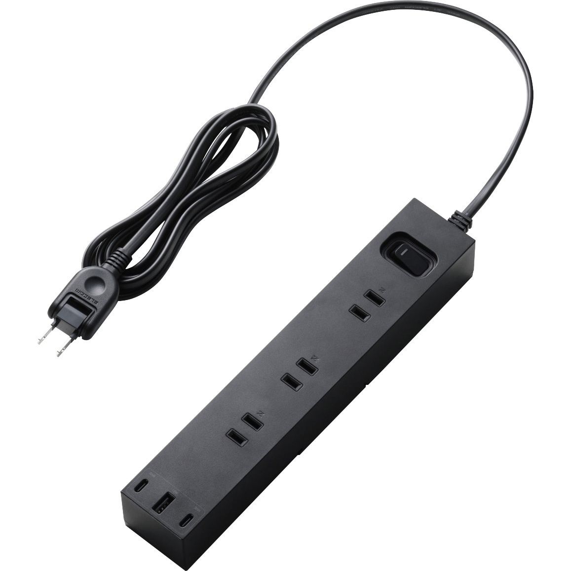 期間限定お値下！美品！【検電器・TYP-C・延長コード付】プラグインアースPRO ECT-3920BK 電源タップ 延長コード 6個口 2P USB付 (コンセント×6 Type