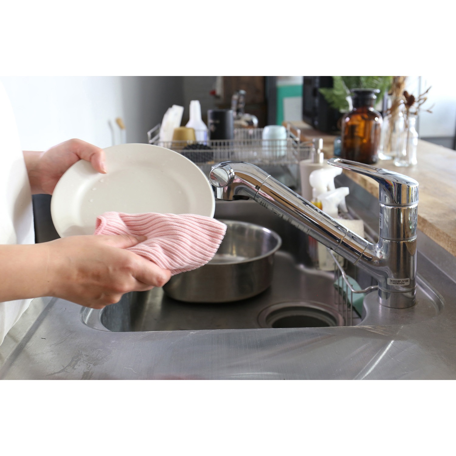 SM-006GR ディッシュクロス2枚セット SMART[洗剤・除去剤