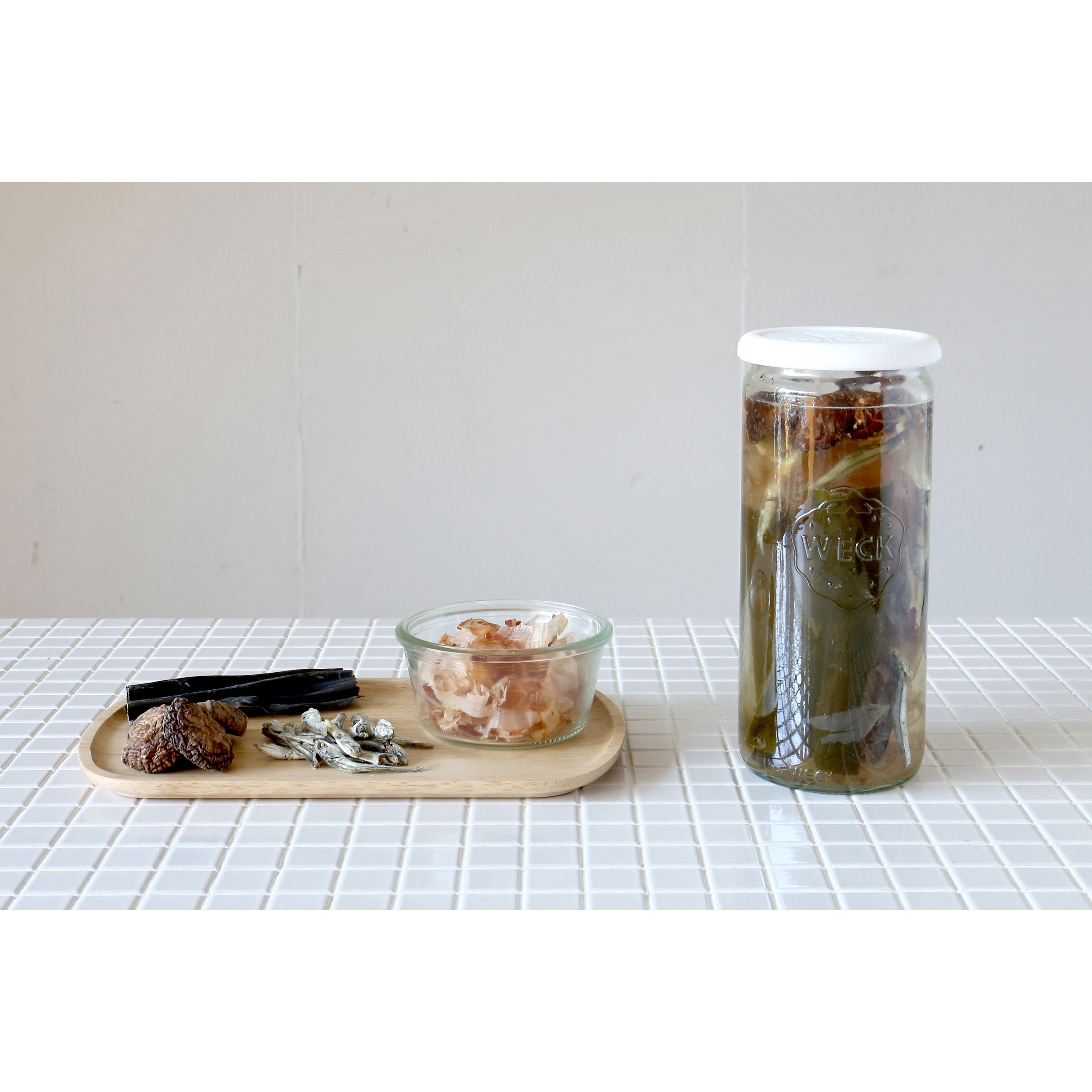WE-908 ガラスキャニスター ストレート WECK 容量1000mL WE-908 【通販
