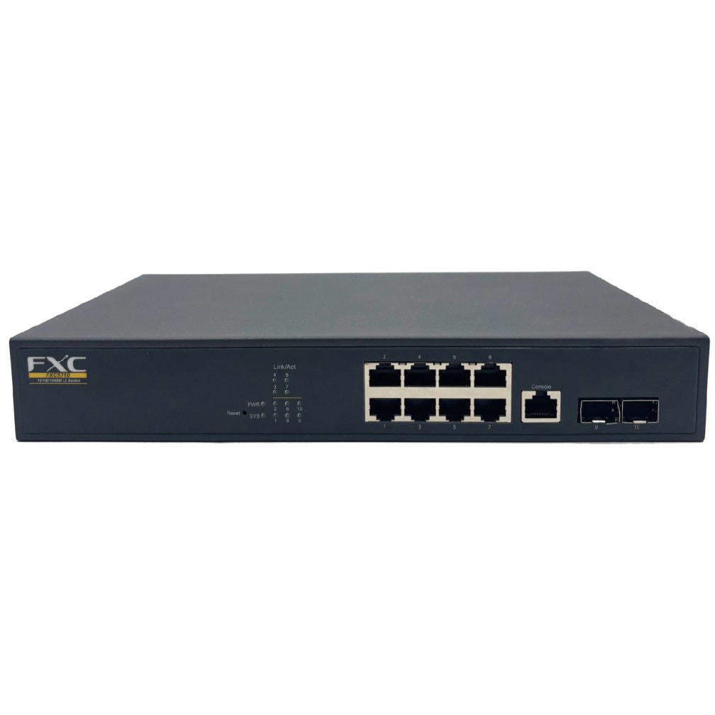 FXC5710 ポート 10/100/1000Mbps および SFP 管理機能付スイッチ FXC 12ポート   FXC5710