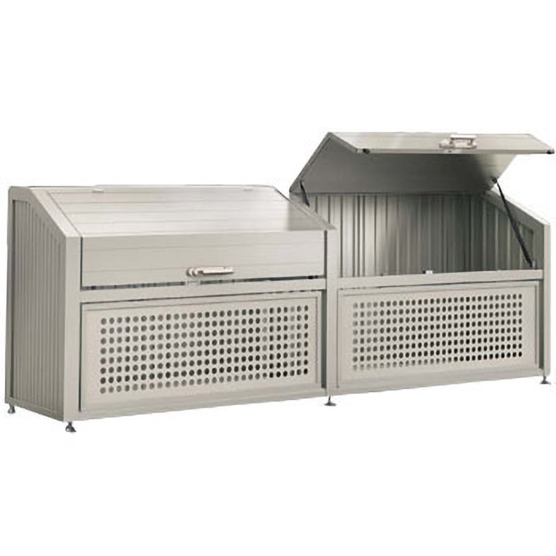 四国化成 ゴミ箱 ダストボックス ゴミストッカー PS型 上開き＋取外し式 1812サイズ 奥行08(800) 連棟ユニット ゴミ収集庫 物置 公共 ゴミ置き場 法人様限定商品 個人宅・現場配送不可四国化成 ゴミストッカー PS型