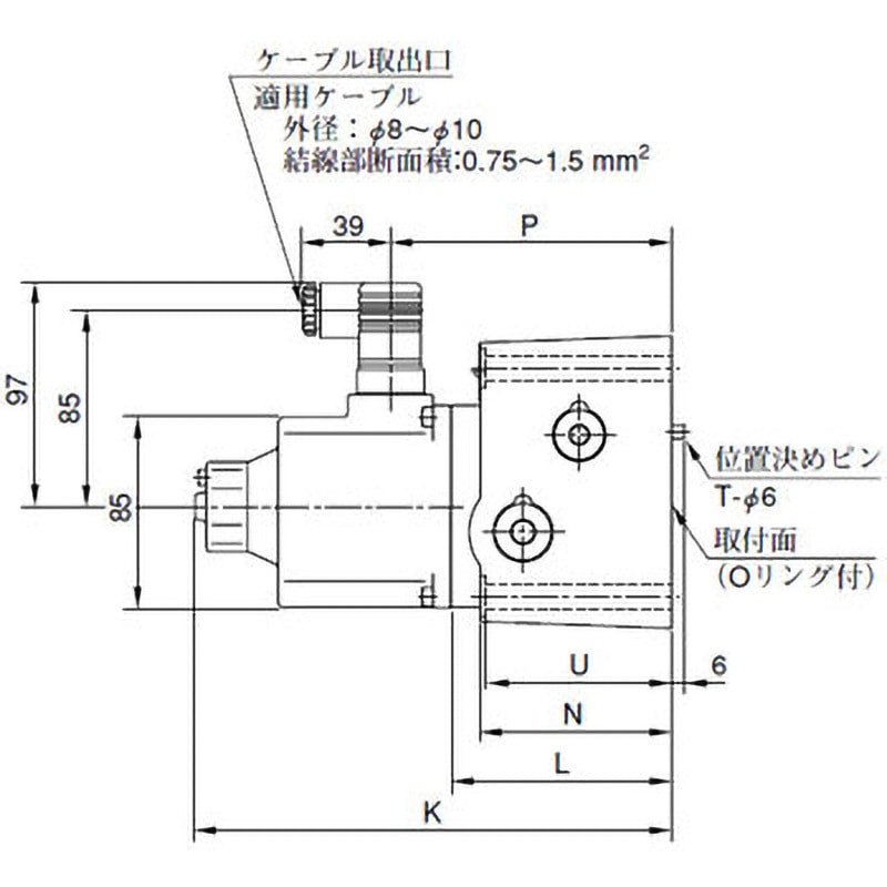 EFG-03-125 26 40Ωシリーズ比例電磁式流量調整弁 油研工業 流量制御弁